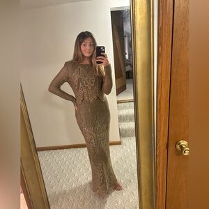 Gold Vintage Mother of the Bride Gown